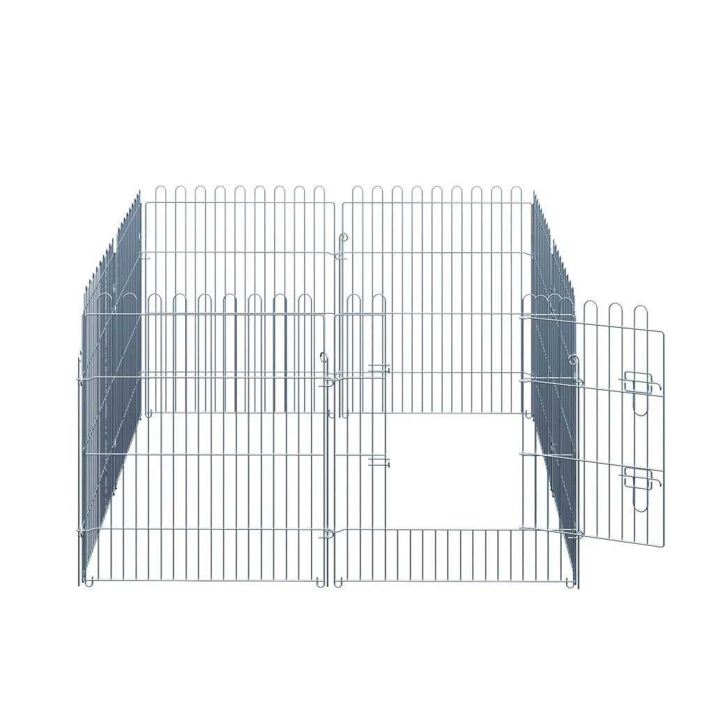 Recinto per cuccioli 8 pannelli, box gioco 63x76 cm, sicuro e stabile