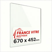 670 x 452 x 4 mm - Vetro per stufa a legna - vetro camino di ricambio - vetro per caminetto resistente al fuoco - France Vitre