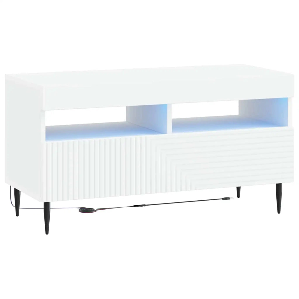 Mobile TV LED HAARLEM 81 x 35 x 43 cm Bianco 896995