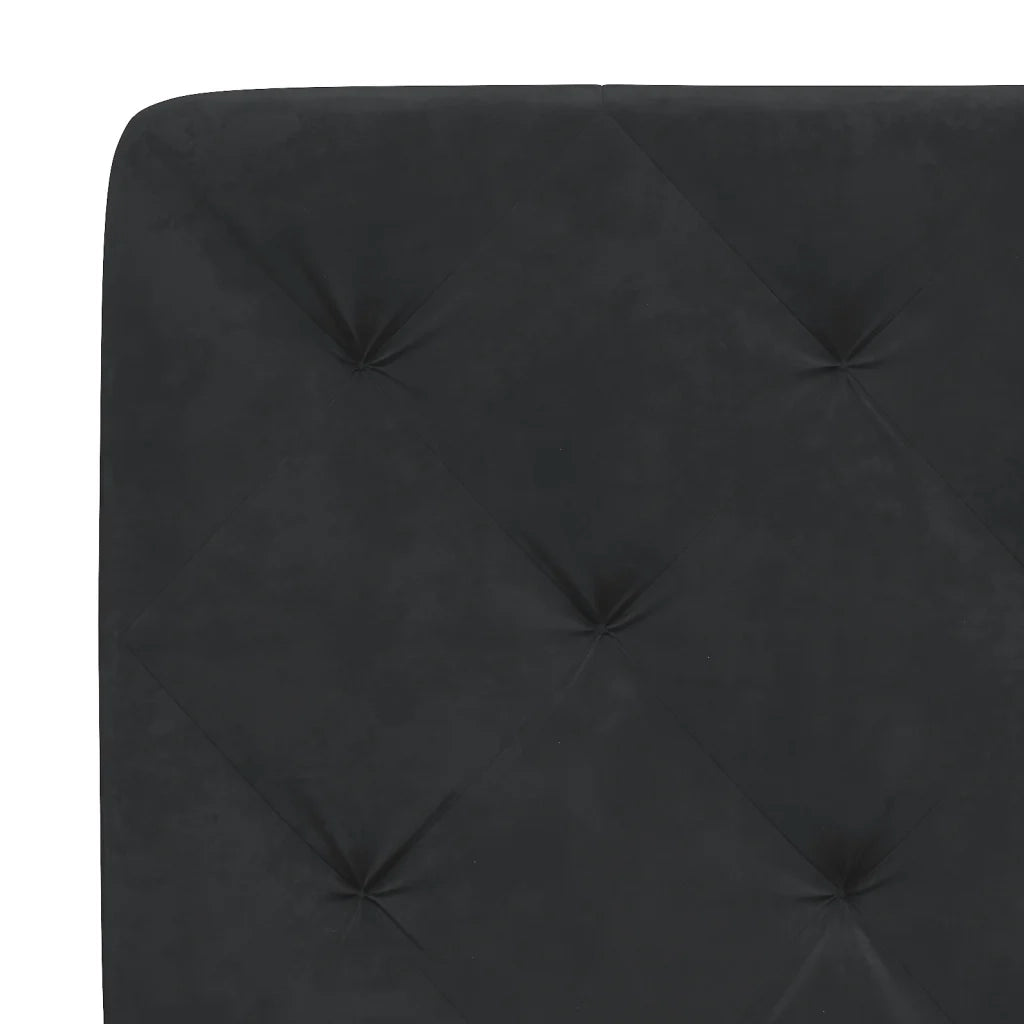 Giroletto con LED senza Materasso Nero 90x190 cm in Velluto 3213827