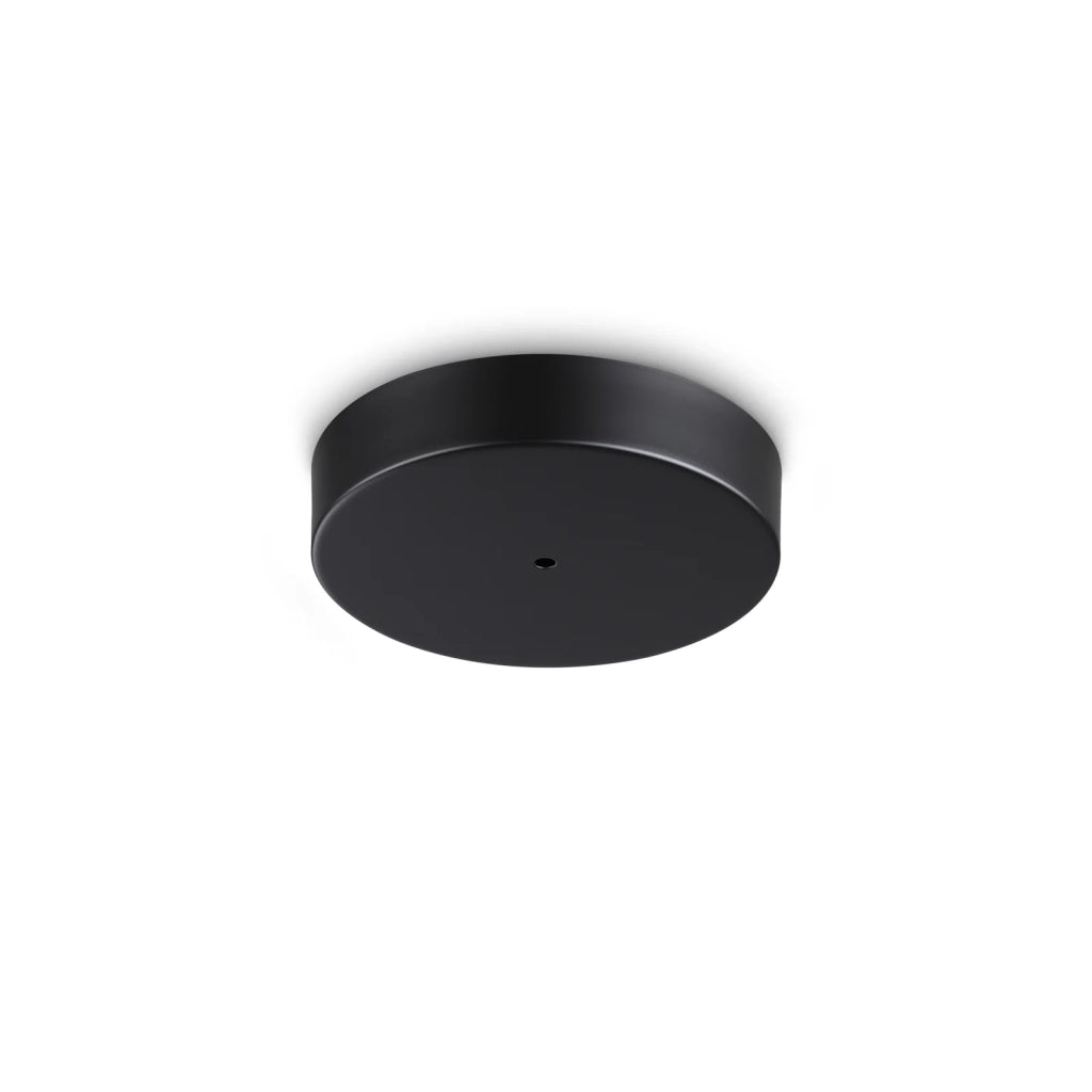 Plafoniera Collezione MAPA 14W Luce Calda Nera 22Cm Alluminio/Vetro Ideal Lux