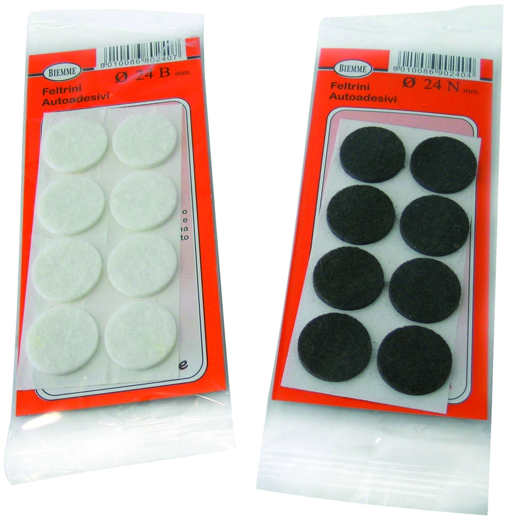 FELTRINO MILLEUSI  TONDO - Col. Marrone Ø mm. 22 10 pz. 50.00 confezioni
