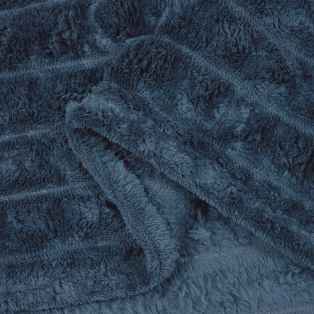 Coperta Blu navy 270 x 240 cm Panno 42016928
