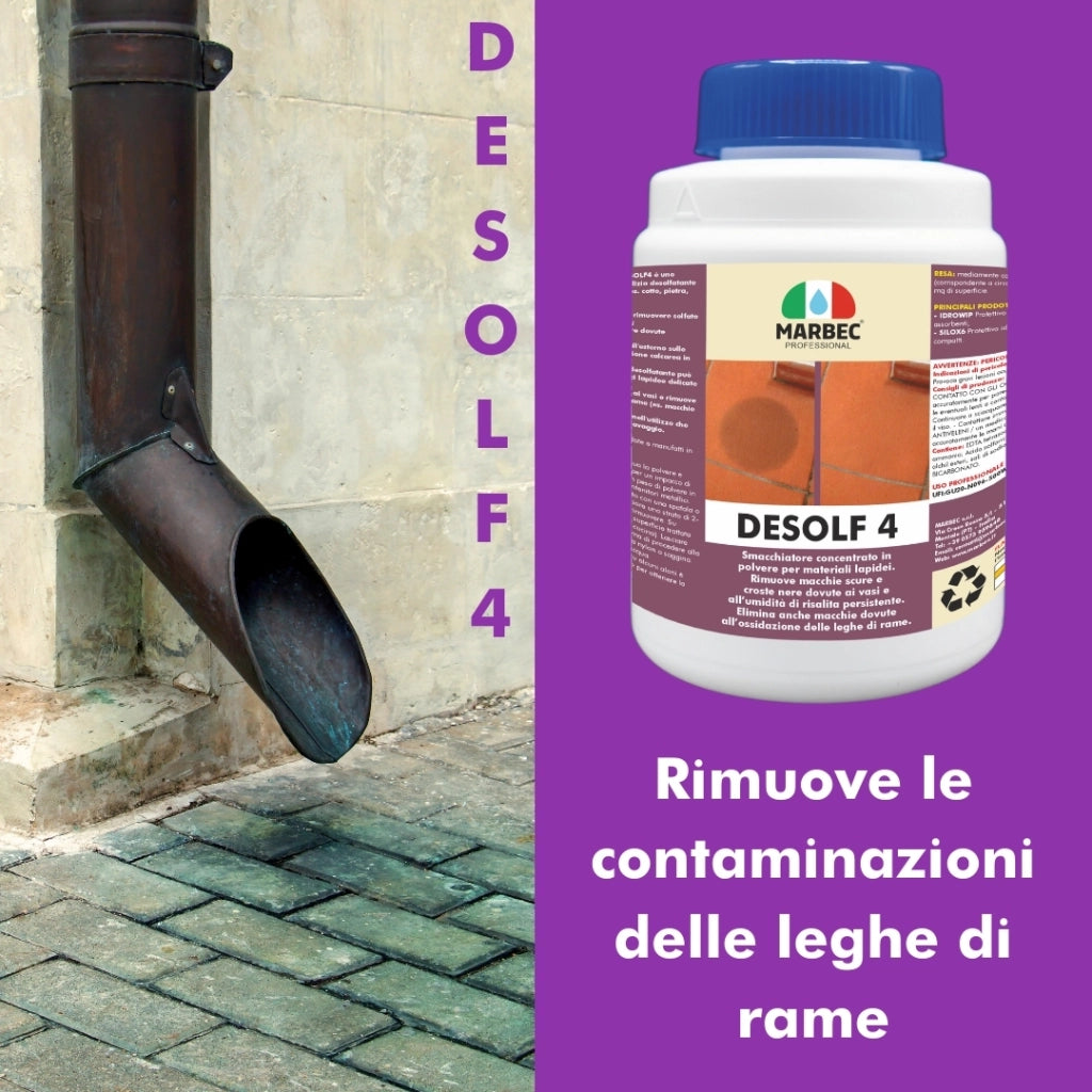 Smacchiatore per materiali lapidei DESOLF4   250GR