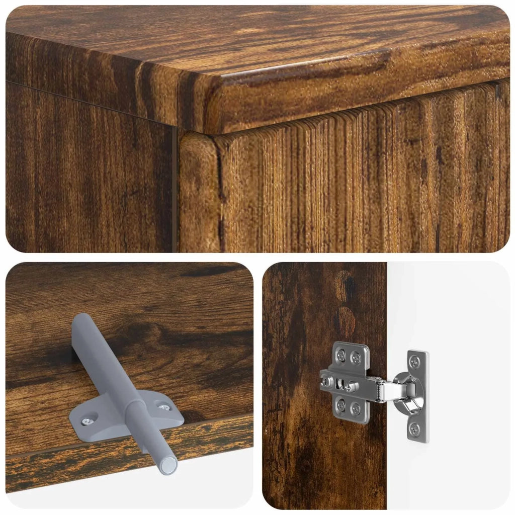 Set di Armadi da Bagno da 2 Pezzi ARNHEM Rovere Fumo 3417608