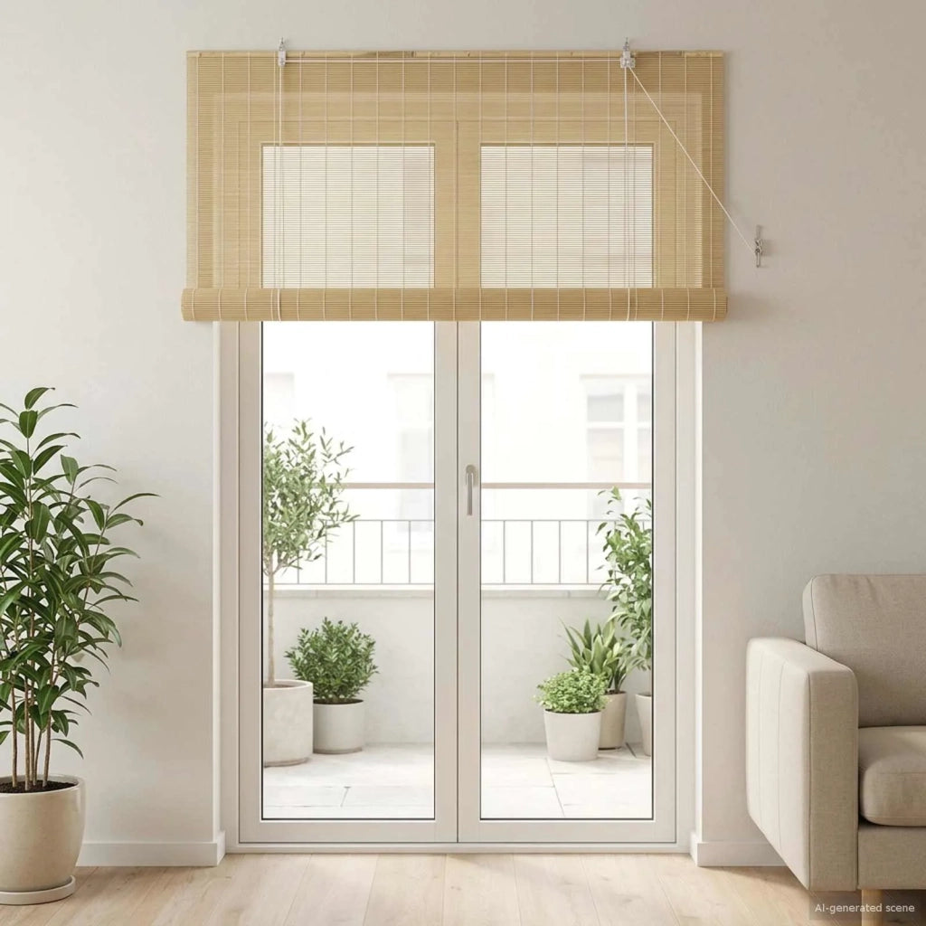 Tenda a rullo Naturale 160 x 220 cm Bambù 42039695