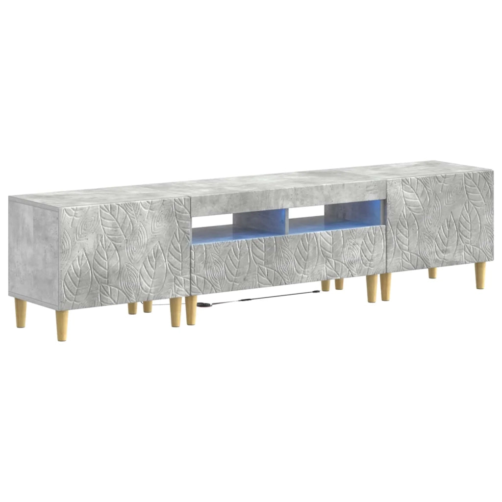 Mobile TV LED a 3 pezzi DELFT Grigio Cemento 3416761
