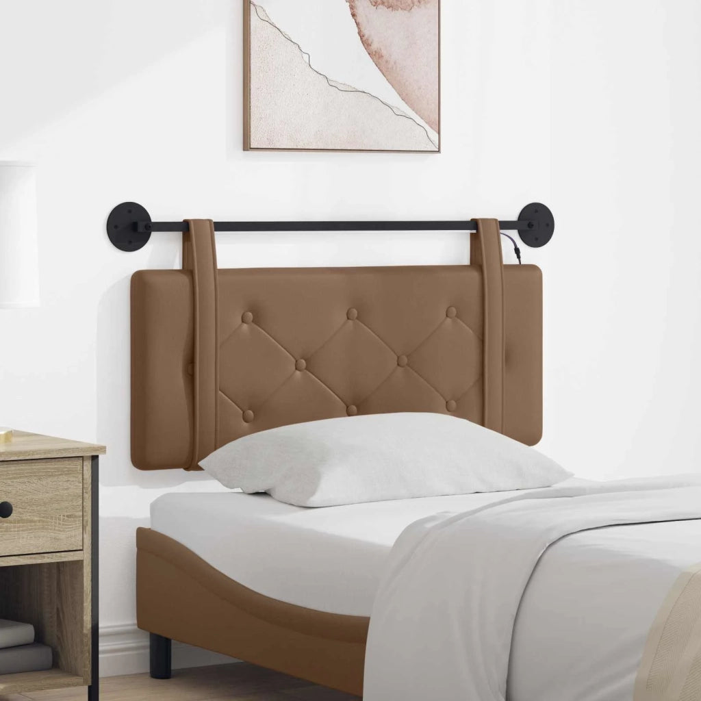 Testiera | Testata sospesa Con luce LED Cappuccino Similpelle