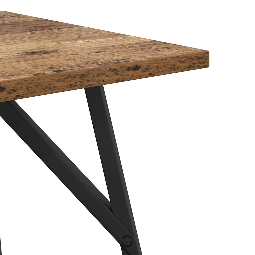 Set tavolini 2 pz | Tavolo laterale Legno Antico e Nero