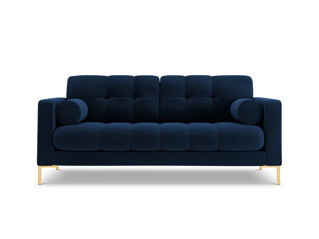 Cosmopolitan Design - Divano "Bali" 2 posti in velluto blu reale 