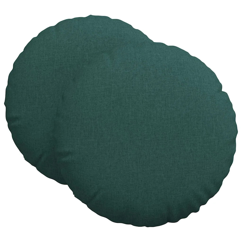 Cuscini per Seduta 2 pz | Cuscini per sedie Verde Scuro ?60 x 21 cm Tessuto