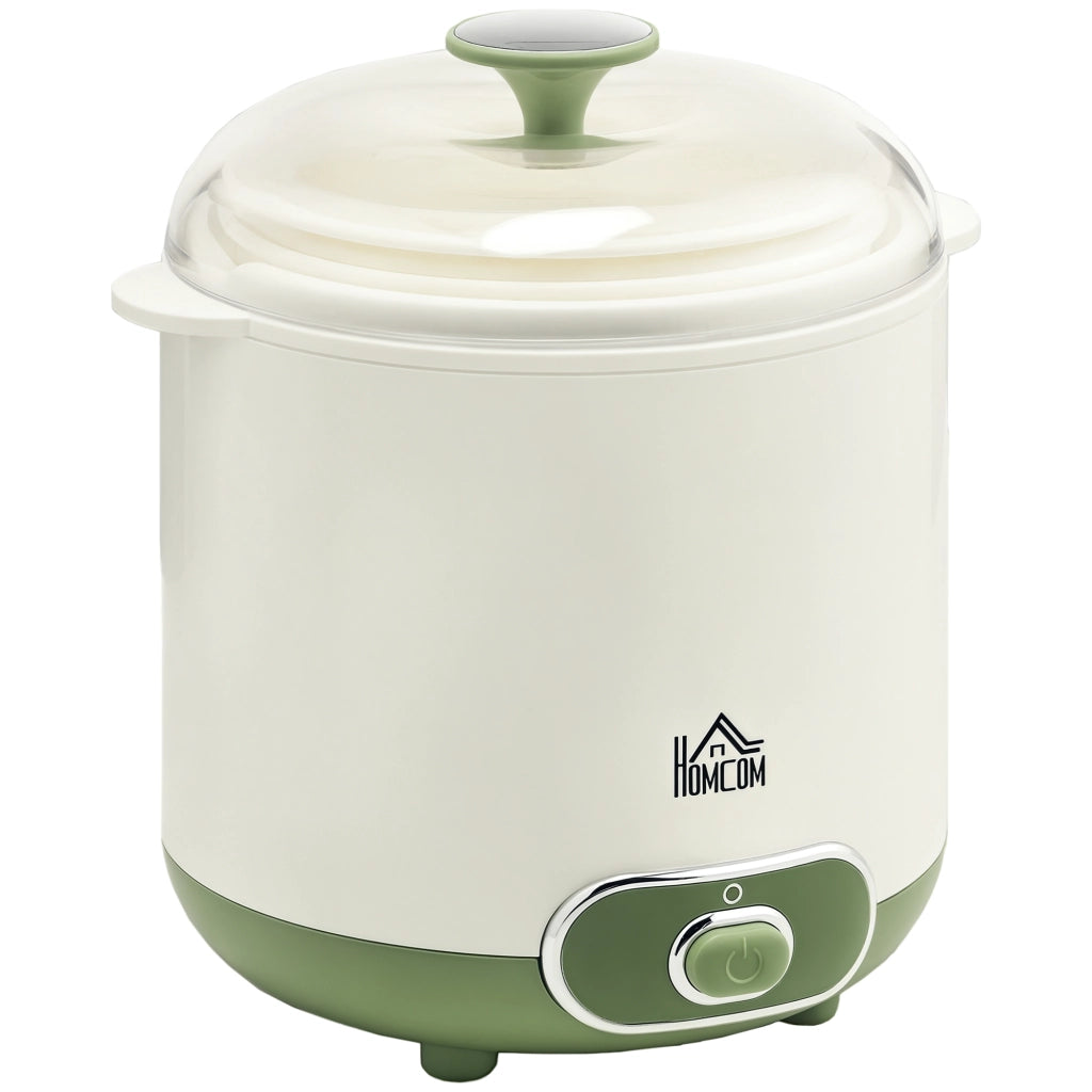 Yogurtiera per Yogurt Greco 1,5 L con Filtro e Coperchio 20 W, Macchina per Yogurt Compatta per Uso Domestico, 19,5x17,5x21,4 cm, Bianco