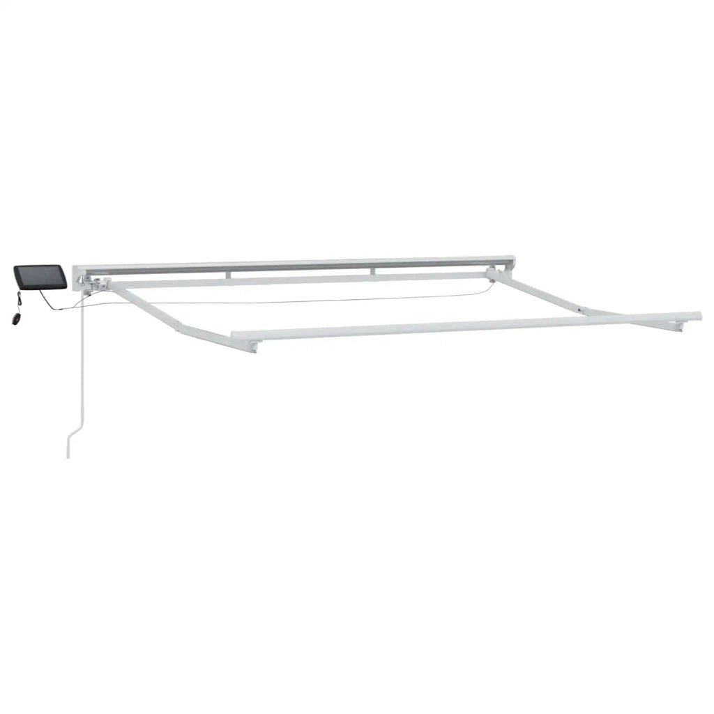 Cornice per Tenda Manuale con LED Blu e Bianco 2,5 x 2 m 3420496