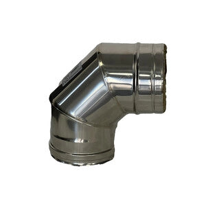 C CURVA INOX DOPPIA PARETE 90 D 13/18 CM- 1,0 pz