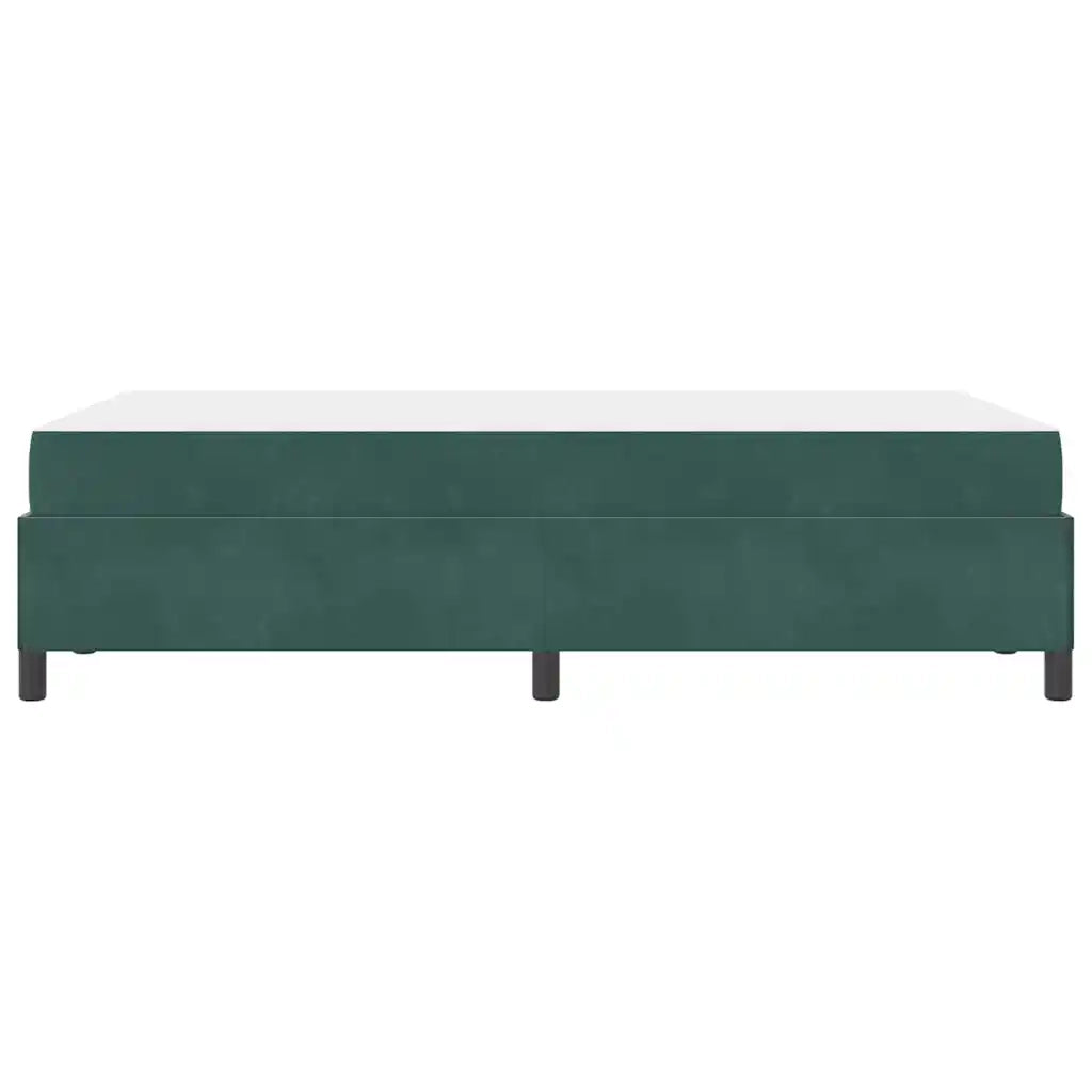 Letto matrimoniale | Letto per adulti | Struttura del letto Verde Scuro 120 x 200 cm Tessuto