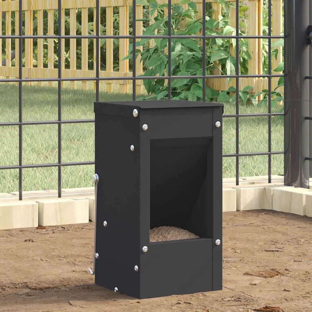 Mangiatore per conigli Nero 12,5 x 12,5 x 25 cm 874585