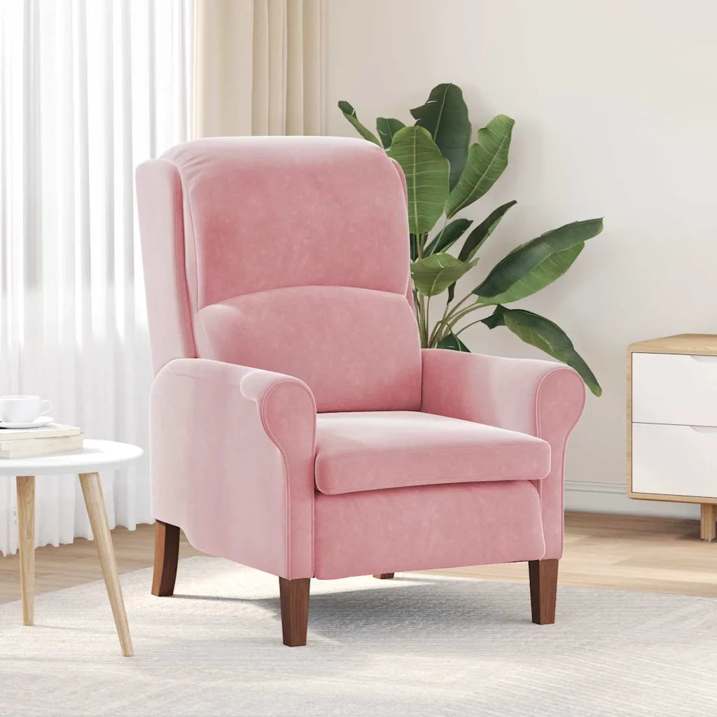 poltrona Rosa 76 x 94 x 102 cm Velluto