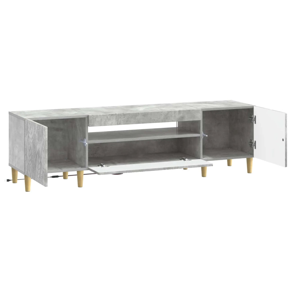 Mobile TV LED DELFT 153 x 35 x 43 cm Grigio Cemento 897128