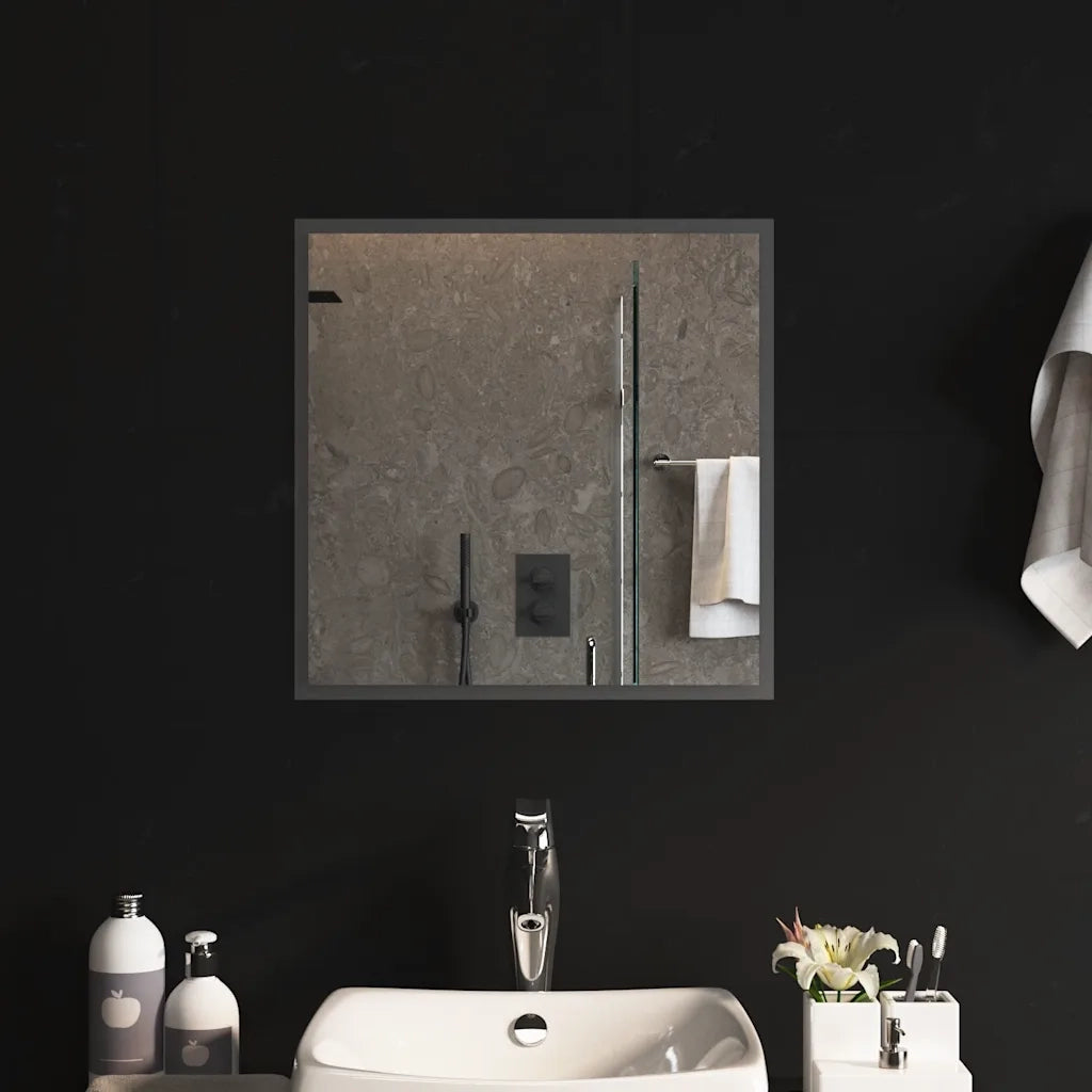 Specchio da Bagno con Luci LED 50x50 cm 151758
