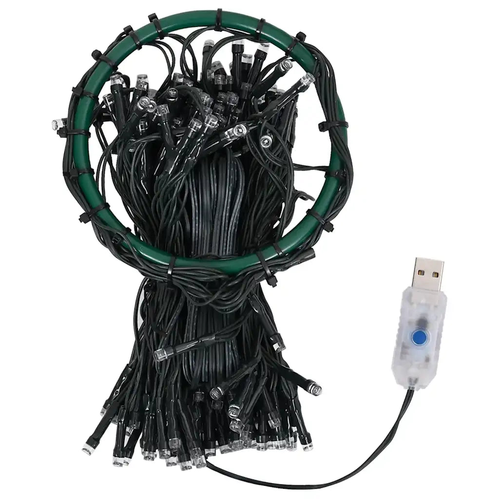 Catena luminosa per albero di Natale 250 cm 250 LED illuminazione decorativa calda in PVC blu 02_0046779