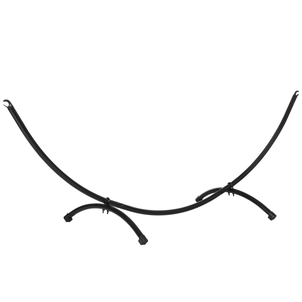 Supporto per amaca in acciaio nero 300cm x 90cm x 100cm fino a 120 kg struttura per giardino e campeggio facile da montare