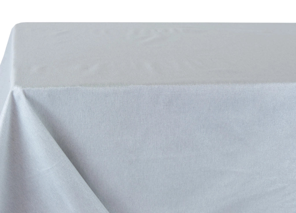 Tovaglia Cucina Soggiorno Tinta Unita Lurex Modello Joychrist - 140x450cm - Argento