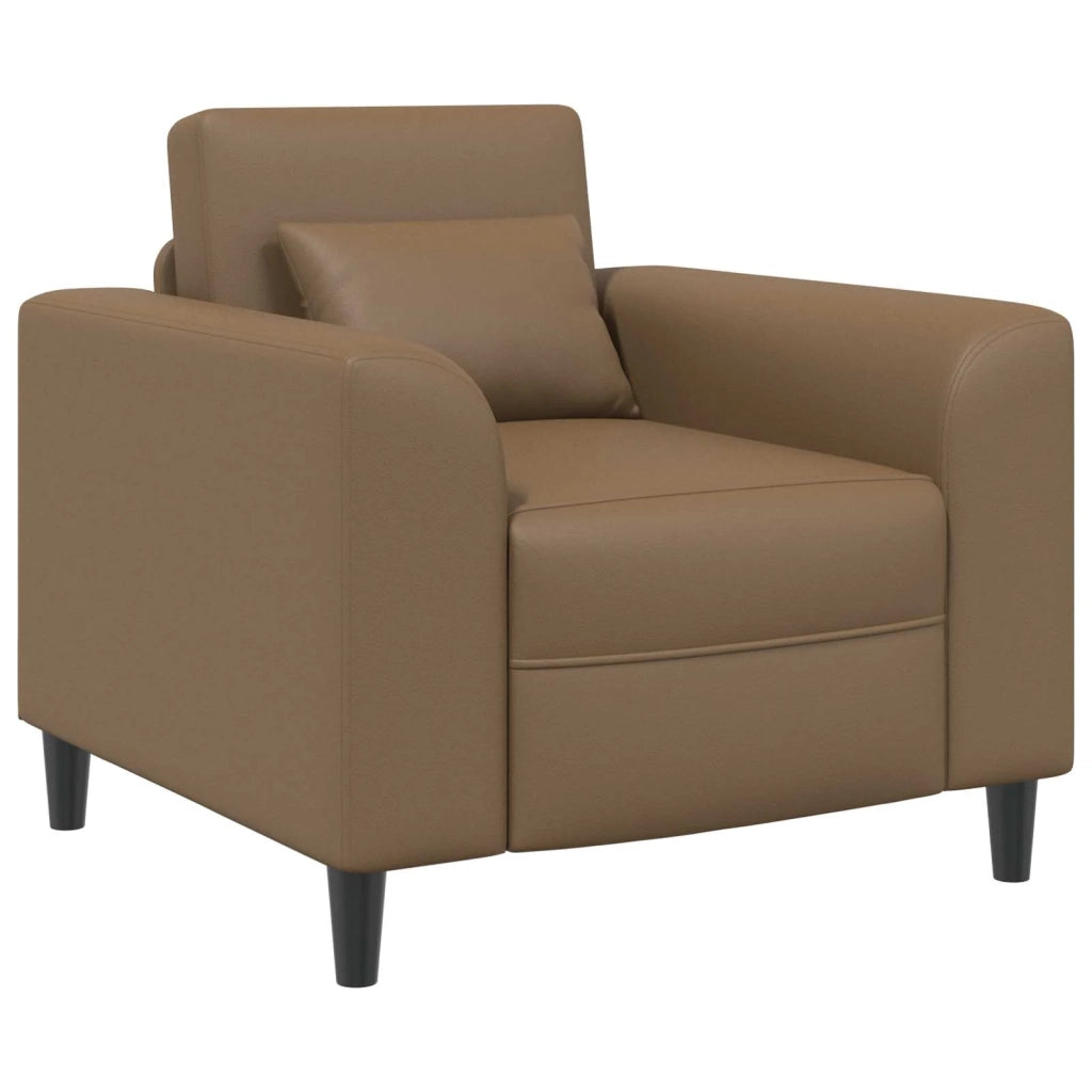 Poltrona-Divano Sedia Cappuccino Similpelle