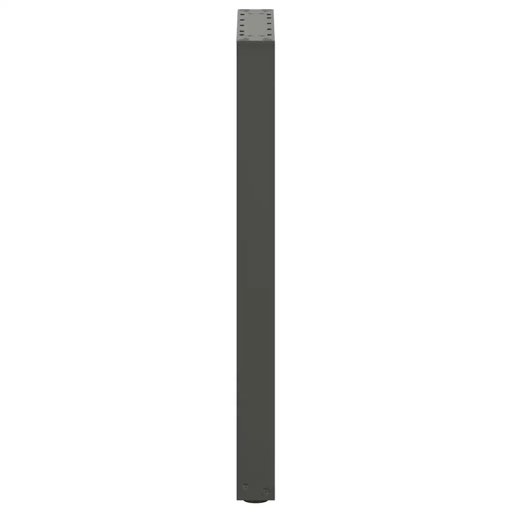 Pieds de table console en U 2 pièces anthracite 38x(72-73) cm