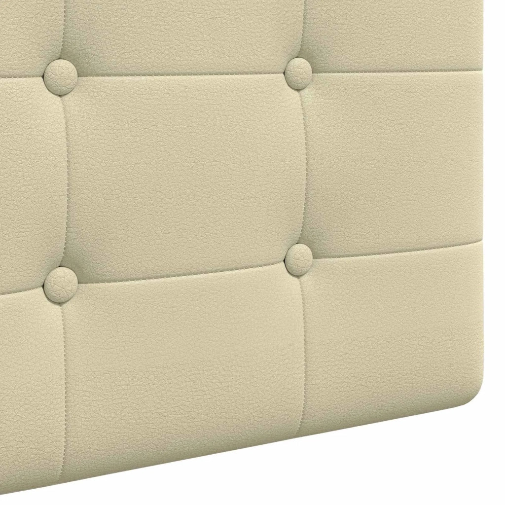 Testiera | Testata sospesa Con luce LED Crema Similpelle