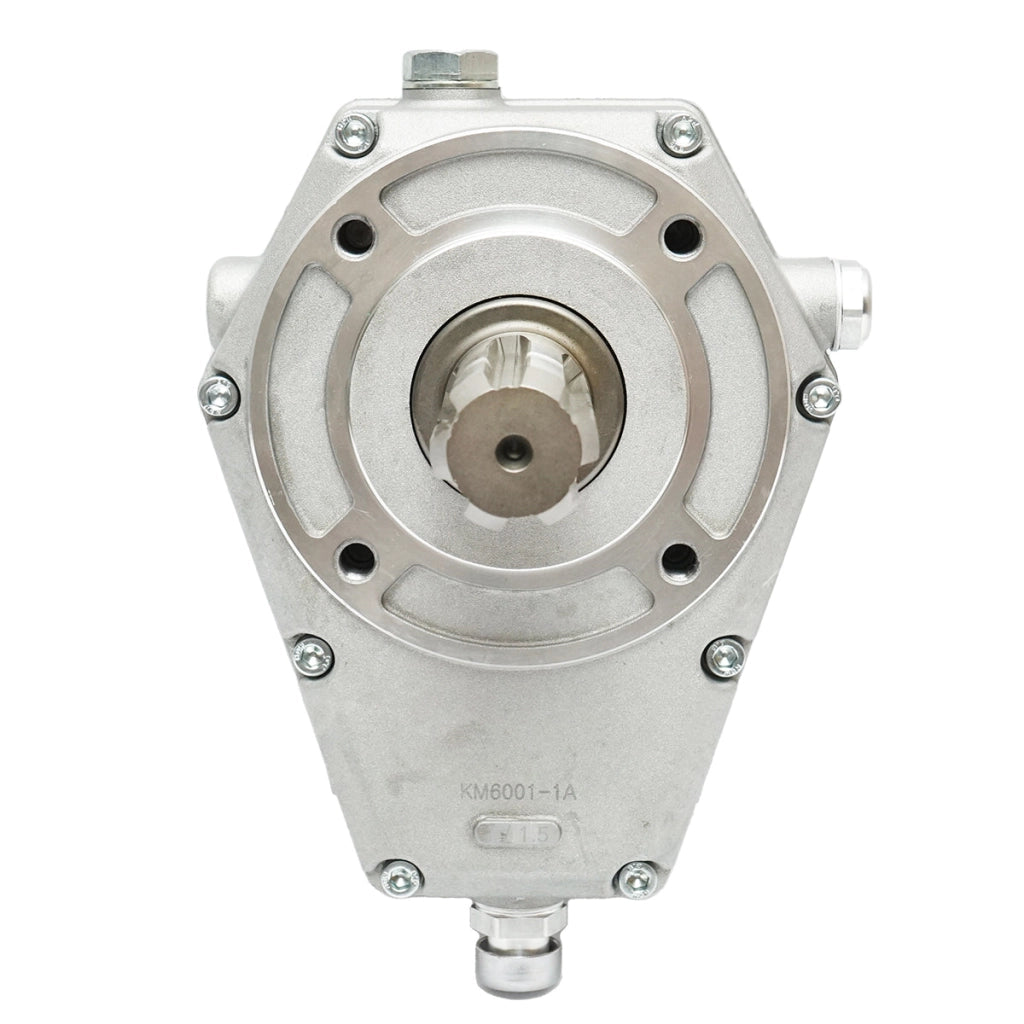 Moltiplicatore di giri in alluminio KM6001 maschio profilo albero standard trattori Z=6 1 3/8 DIN 9611