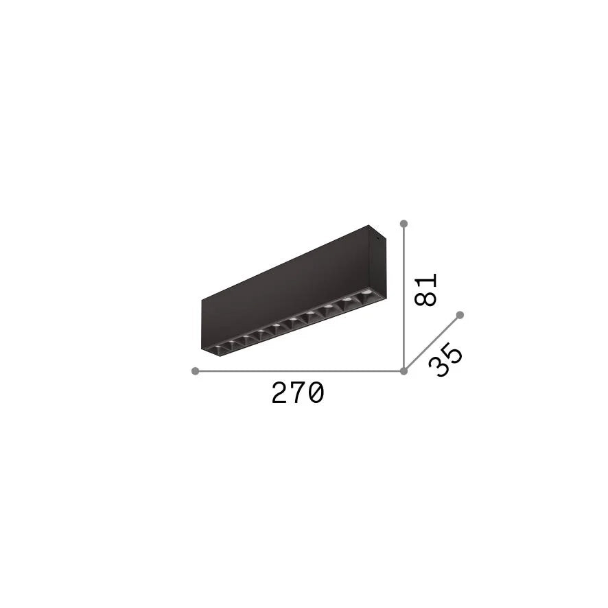 Plafoniera Lika LED 21W luce naturale 4000K nero dimmerabile Ideal Lux