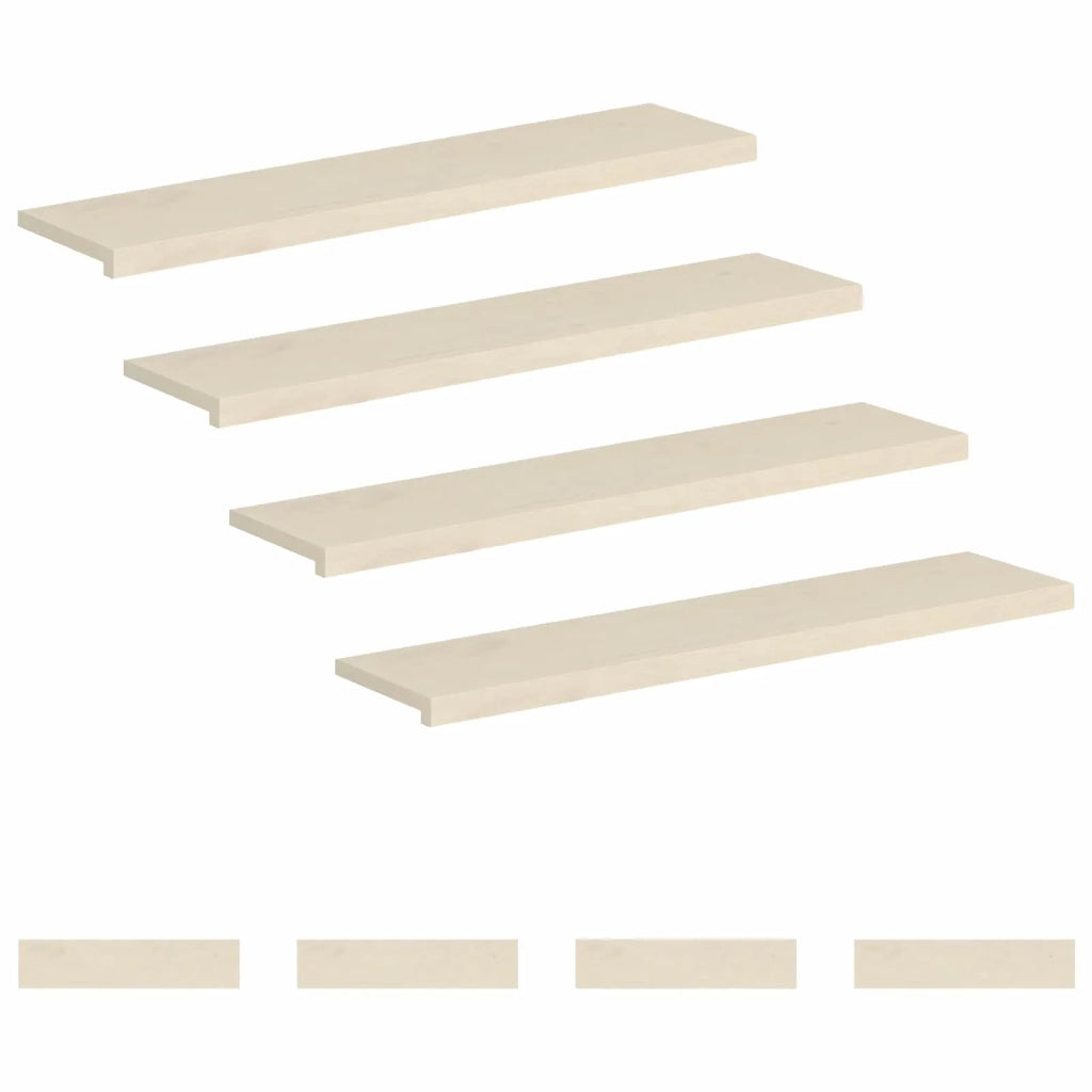 Gradini per Scale 8 pz 110 x 30 x 2 cm Bianco 3449367