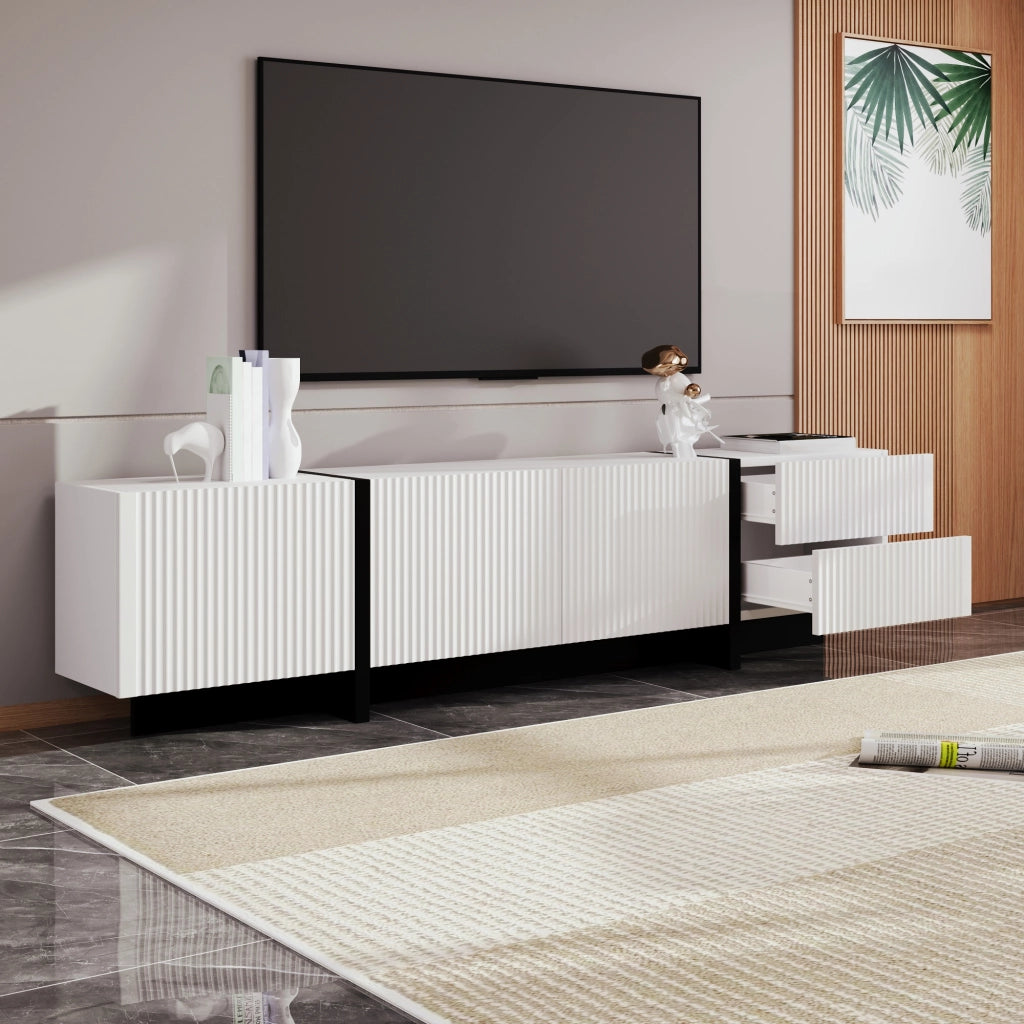 Mobile TV con 3 Ante e 2 Cassetti ¨C MINIMAL ¨C 190 cm