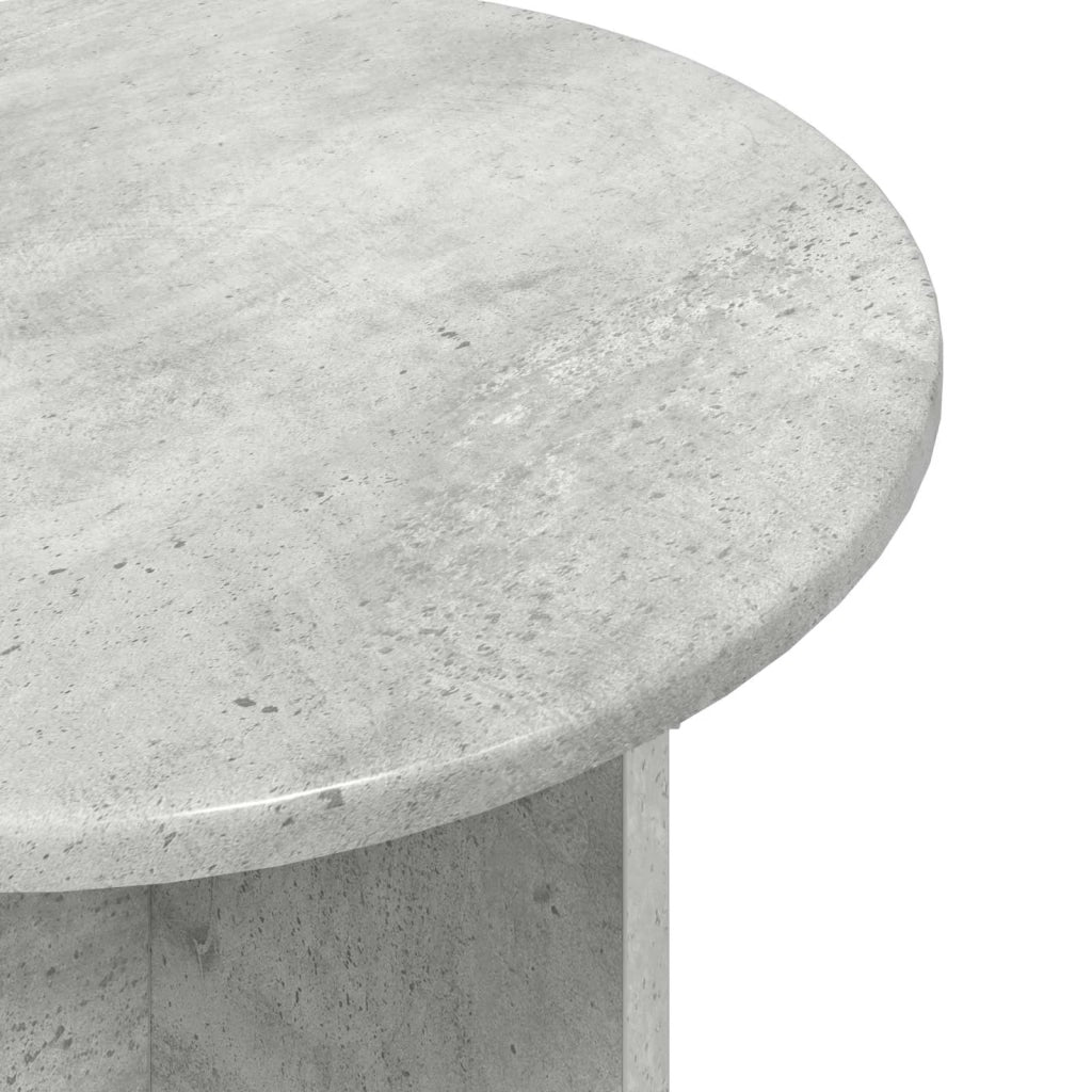 Set tavolini 2 pz | Tavolo laterale Grigio Cemento Legno ingegnerizzato
