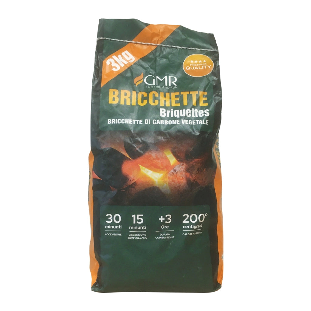 BRICCHETTE DI CARBONE VEGETALE- 5 kg- ESCLU- pezzi 1