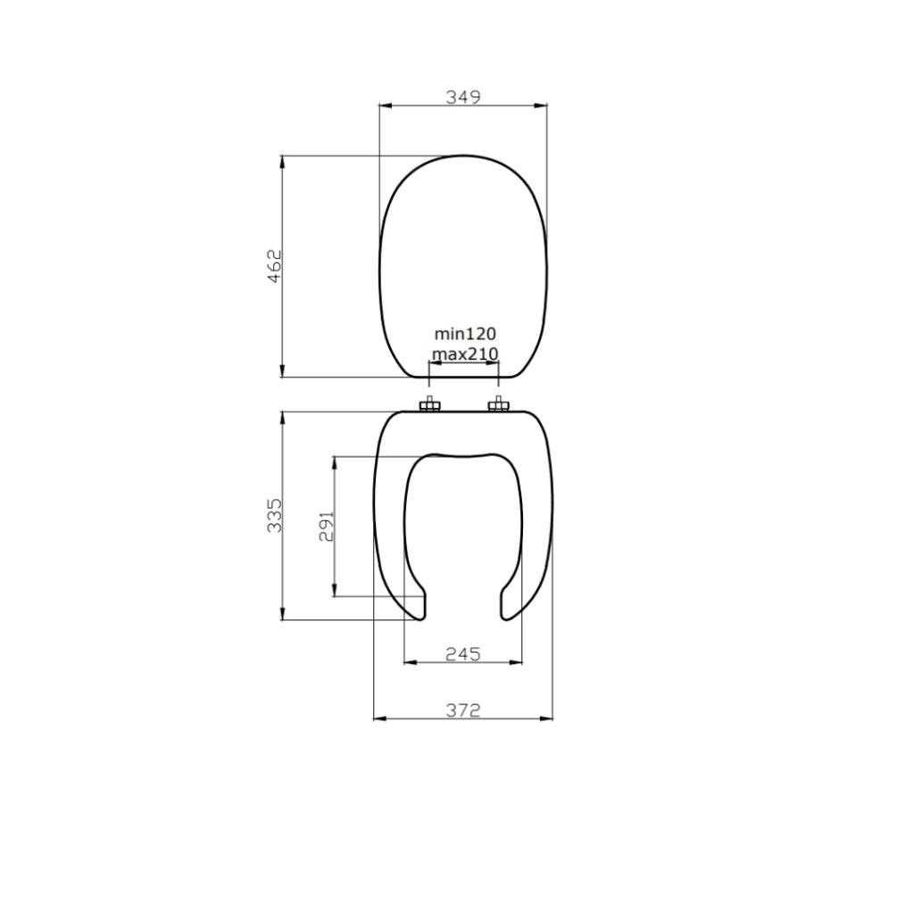 Copriwater per disabili in MDF