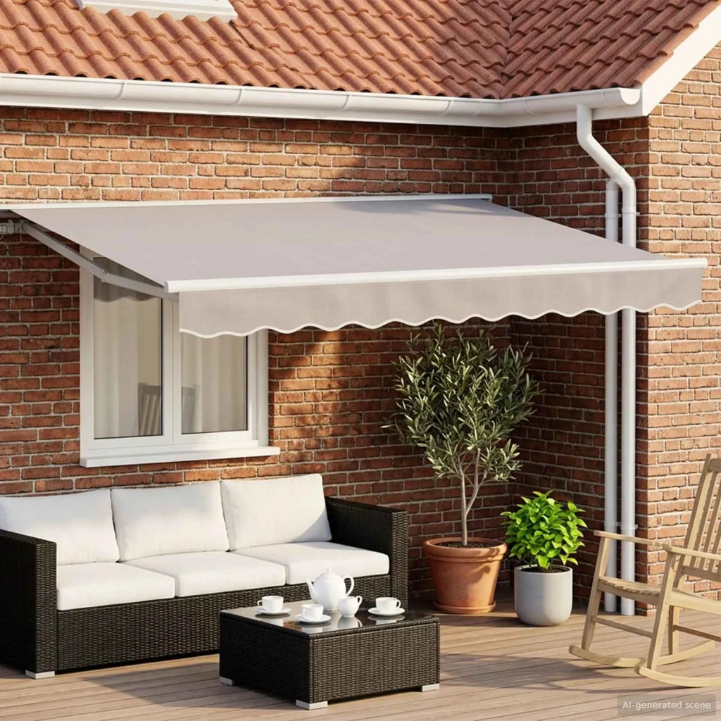 Cornice per Tenda Manuale con LED 2,5 x 2 m 3420511