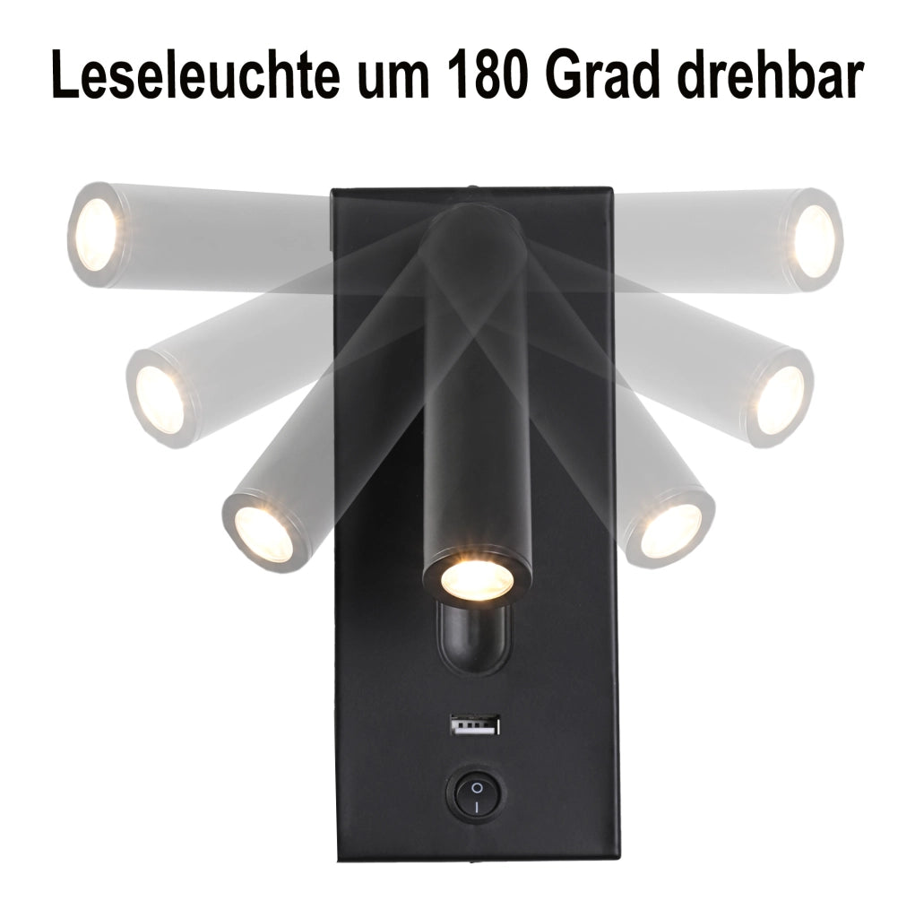 Letto matrimoniale imbottito 180x200 cm con schienale extra lungo, lampada da lettura orientabile e porta USB, spazio contenitore idraulico, tessuto in velluto grigio