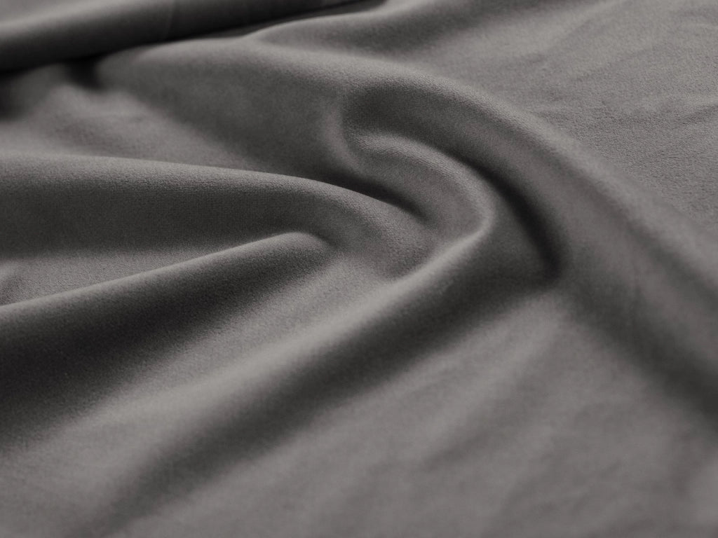 Cosmopolitan Design - Divano "Vienna" 2 posti in velluto grigio chiaro 