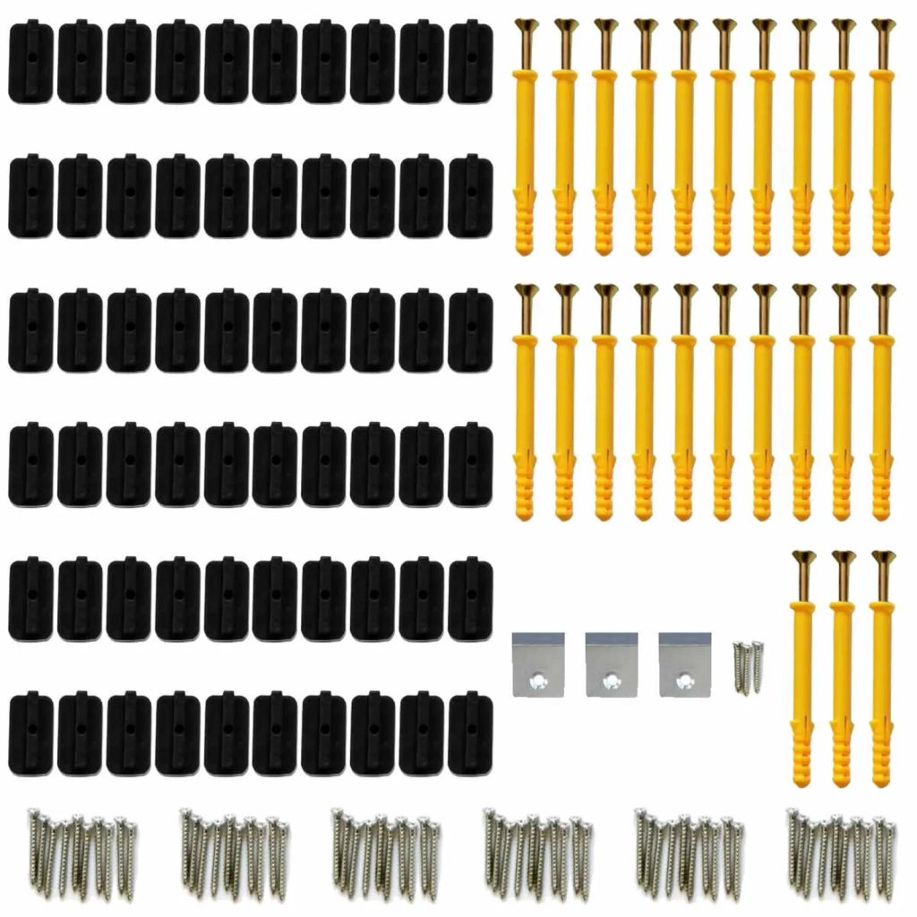 Pavimento da Deck 16 pcs Nero WPC 3444726