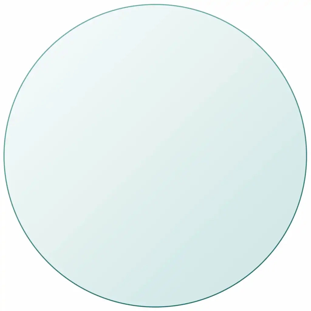 Dessus de table ronde en verre trempé 700 mm