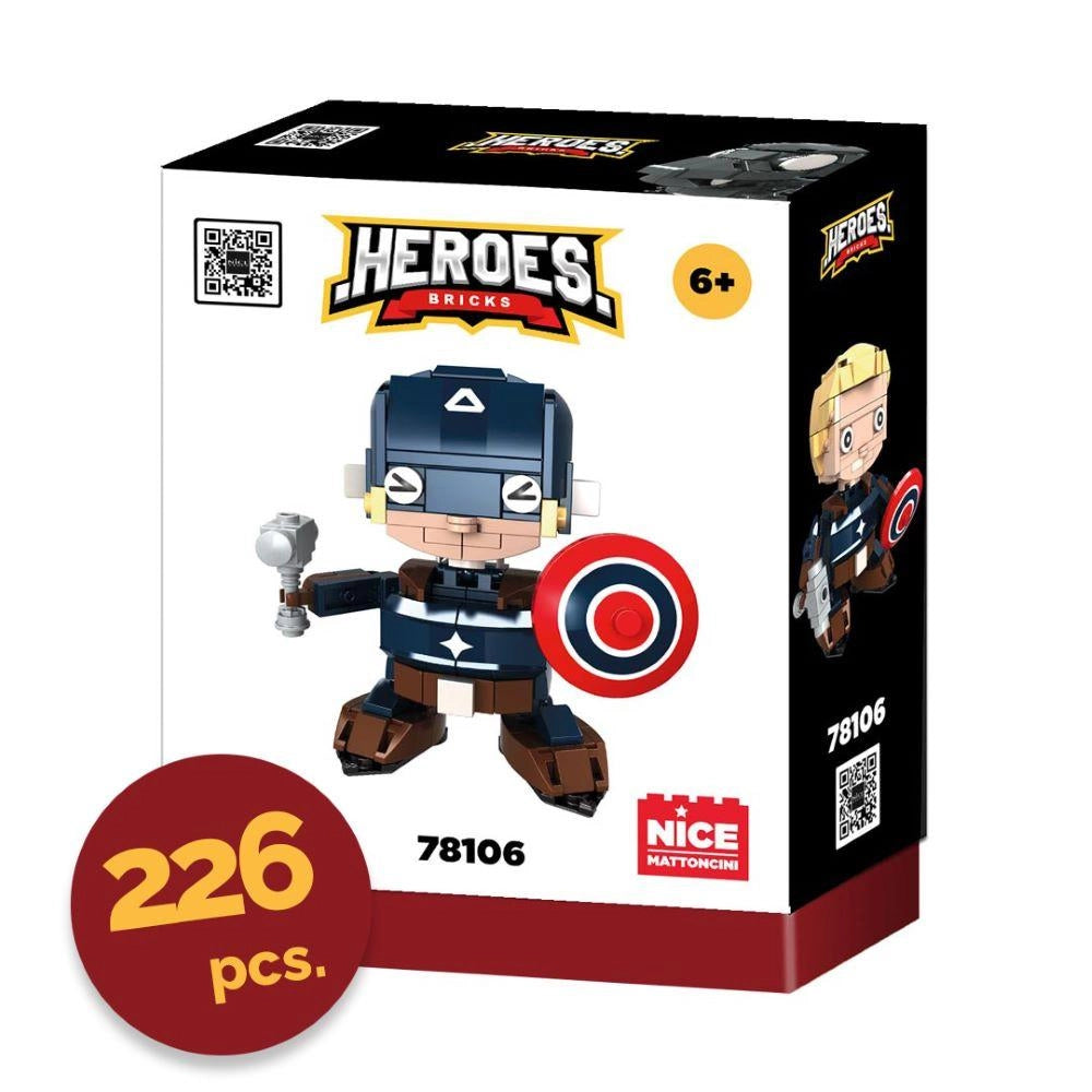 heroes bricks blue soldier