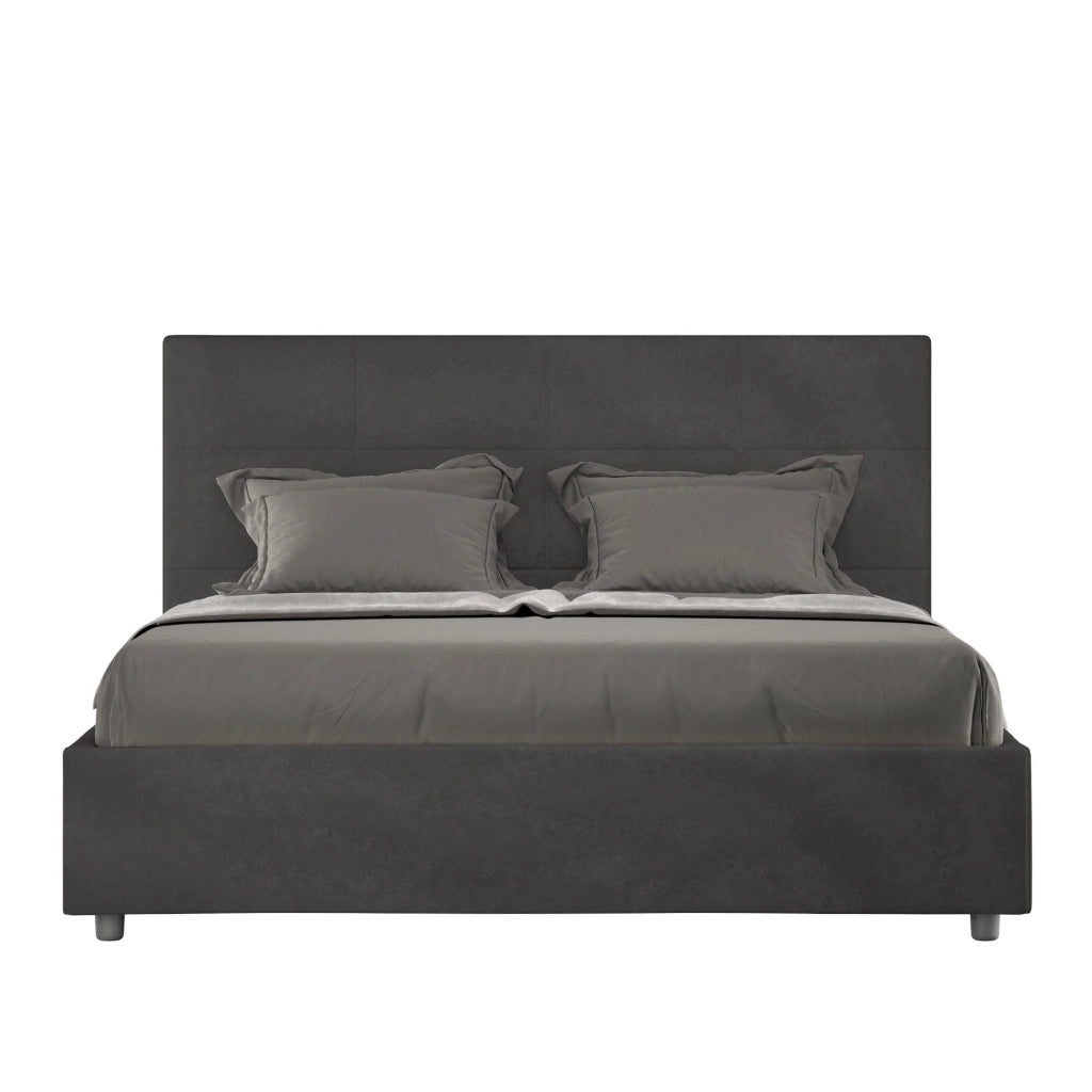 Letto Matrimoniale 160x210 cm Senza Rete Mika Grigio