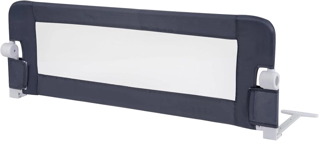 Sponda Letto per Bambini 105/120/150 cm, Barriera di Sicurezza per Neonati, Barriera Letto Pieghevole e Portatile, con Cinghia di Sicurezza (Grigio, 120 x 40 x 42 cm)