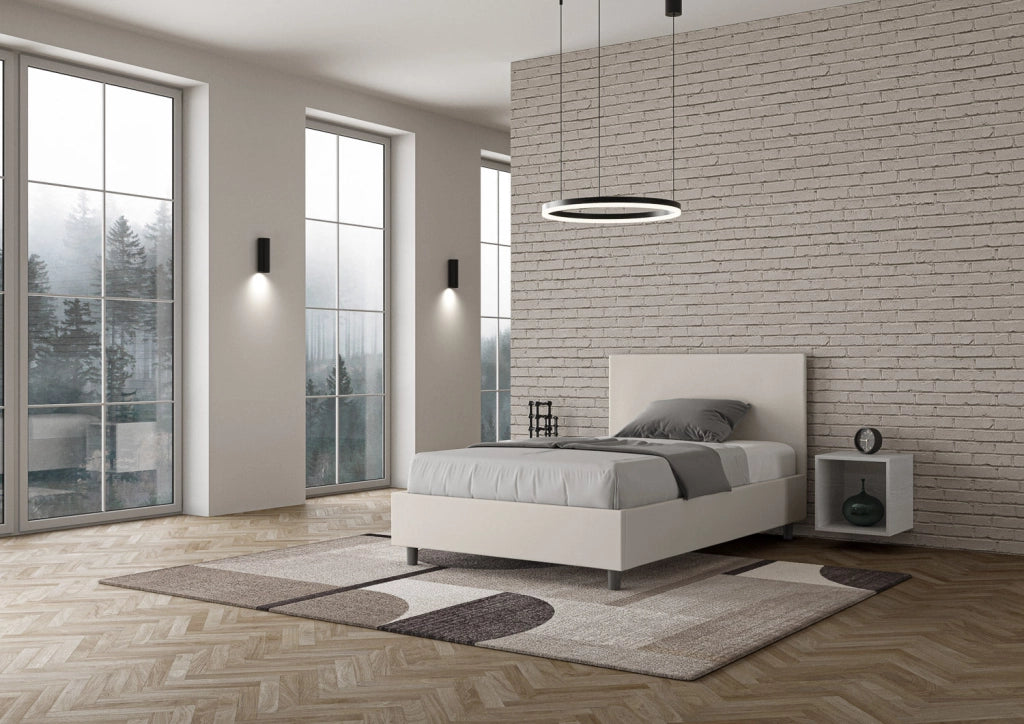Letto 1 Piazza e Mezzo 120x190 cm Senza Rete Adele Bianco