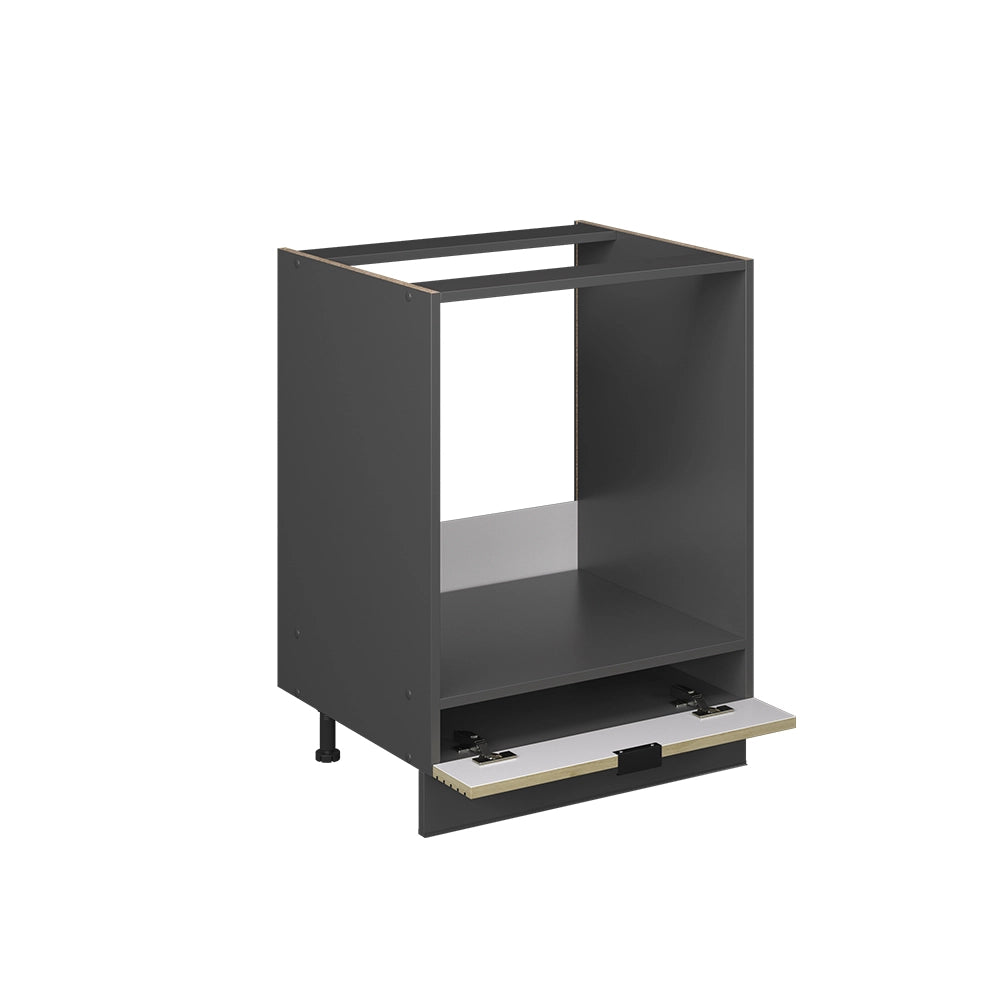 Mobile per forno da incasso Fame-Line Pannello in quercia/Antracite 60 cm senza piano di lavoro Vicco