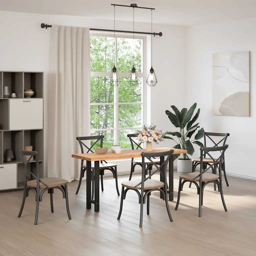 Pieds de table console Noir 2 pièces 38 x (72-73) cm Acier