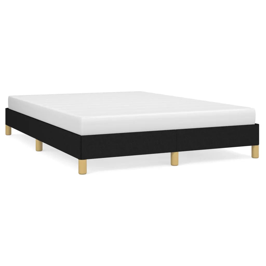 Letto matrimoniale | Letto per adulti | Giroletto senza Materasso Nero 160x200 cm in Tessuto