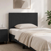Testiera da Muro ARNHEM Nero Legno ingegnerizzato 896756