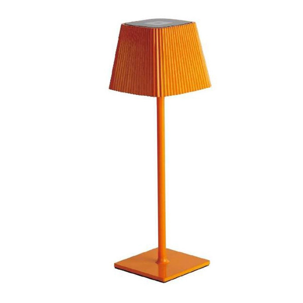 LAMPADA TAVOLO TOUCH LED MODERNA RICARICABILE BAR HOTEL RISTORANTE ARANCIONE 06